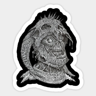 Zombie Skull Warrior #16 Sticker